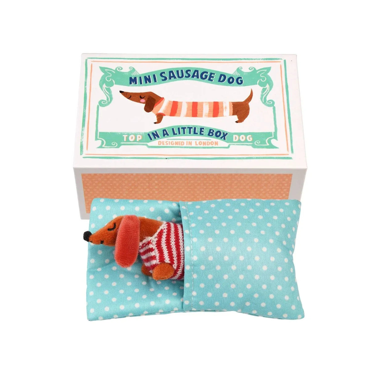 Rex London Toys Soft Mini Sausage Dog In A Little Box