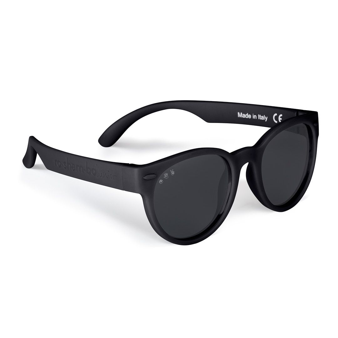 Ro.Sham.Bo Accessory Sunglasses Bueller Black Round Junior Shades w Black Lens