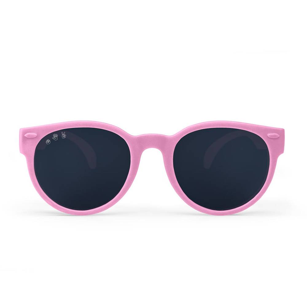 Ro.Sham.Bo Accessory Sunglasses Popple Light Pink Round Toddler Shades w Black Lens