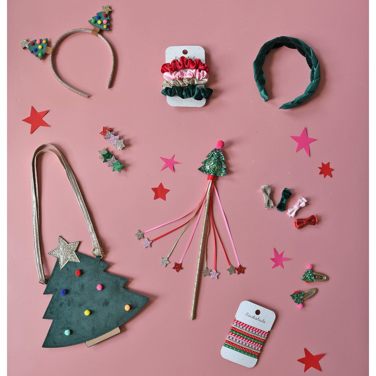 Rockahula Kids Accessory Hair Jolly Christmas Scrunchie Set