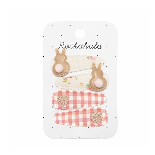 Rockahula Kids Accessory Hair Tiny Blossom Bunny Fabric Clip Set