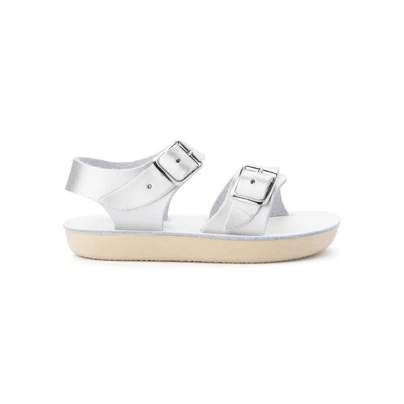 Salt Water Baby Shoes Salt Water Sun-San Sea Wee - Silver