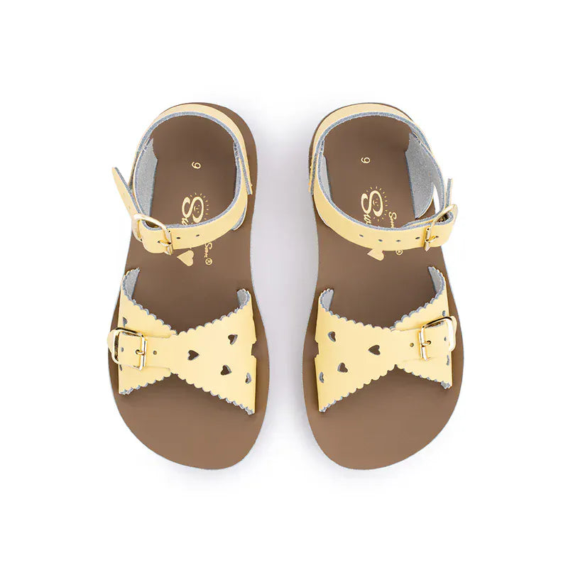 Salt Water Girls Shoes Salt Water Sun-San Sweetheart Sandal - Butter Yellow