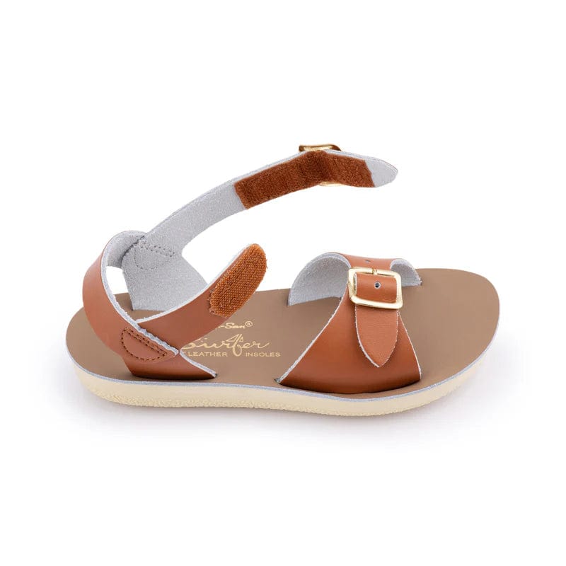 Salt Water Unisex Shoes Salt Water Sun-San Surfer Hook & Loop (Velcro) Sandal - Tan