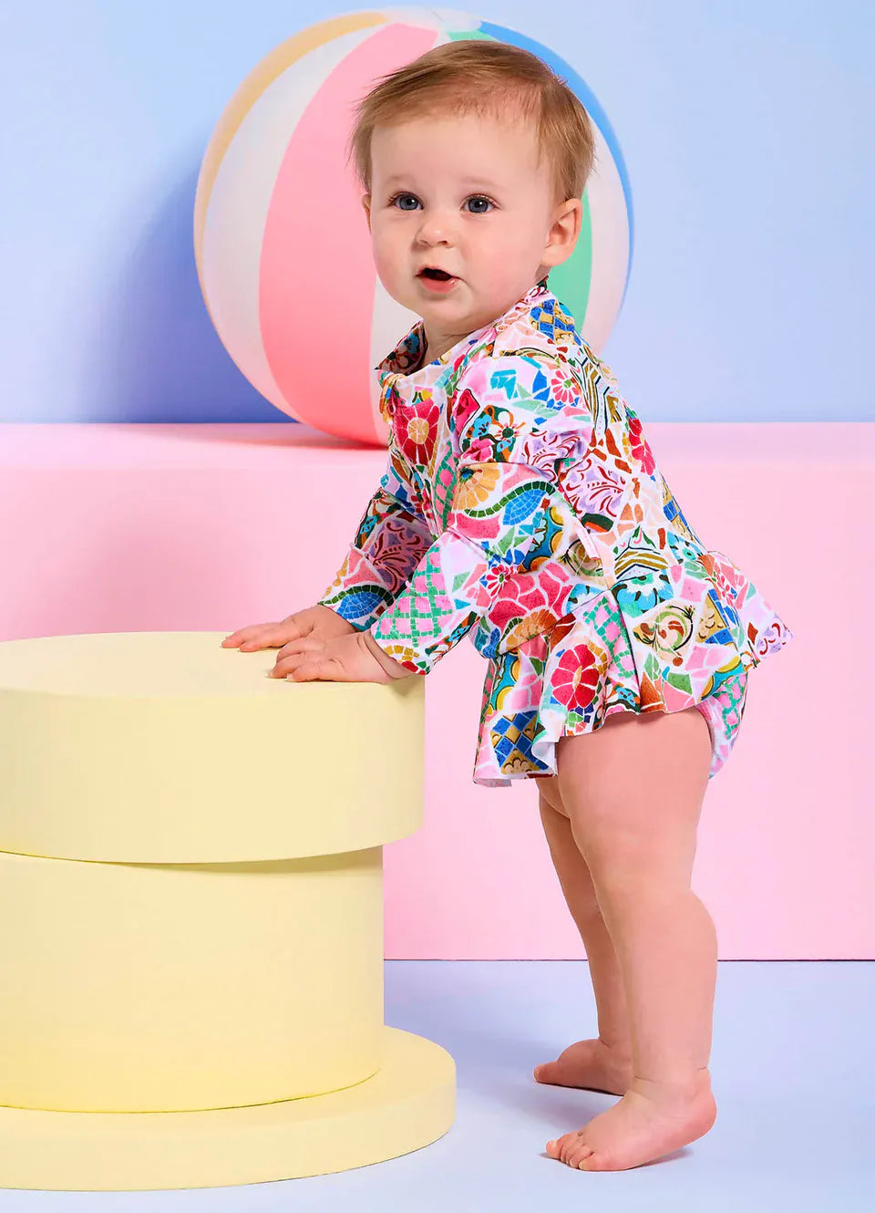 Seafolly Girls Swimwear Beach Boheme Frill Sunsuit
