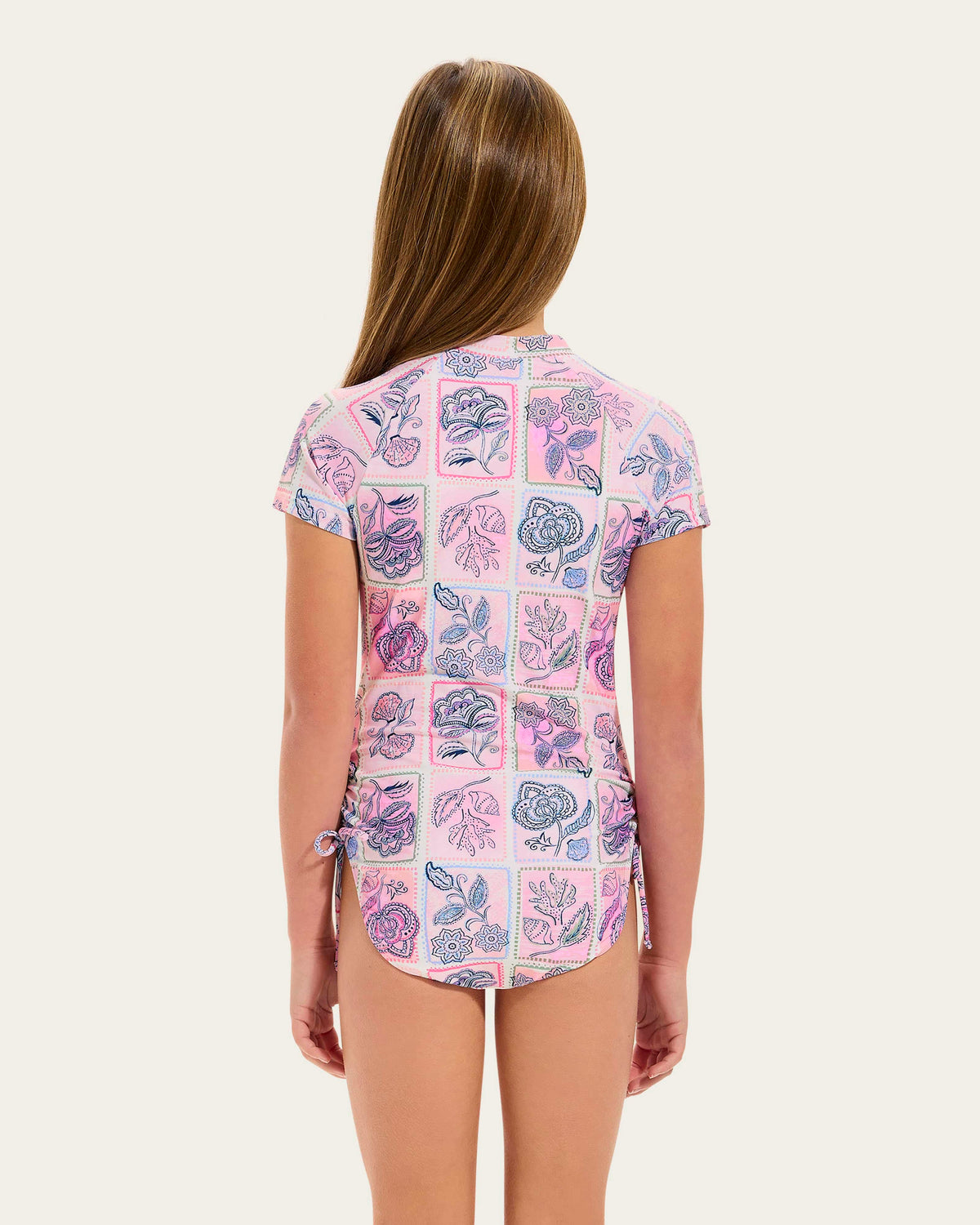 Seafolly Girls Swimwear Bloom Floral Paddlesuit