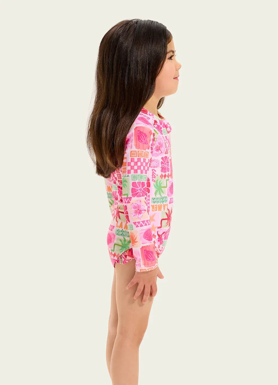 Seafolly Girls Swimwear Summer Paradise Paddlesuit