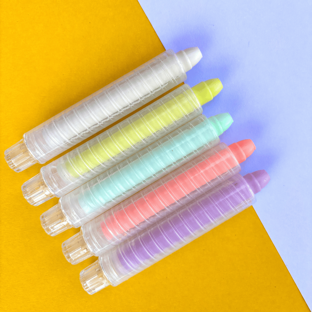 Smartypals Toys 12pcs Neon Dustless Chalk Crayons