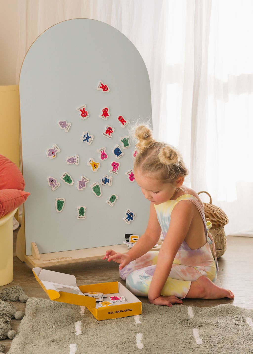 Smartypals Emotions Magnet Set for kids featuring colorful magnetic emotion faces and expressions for educational play.