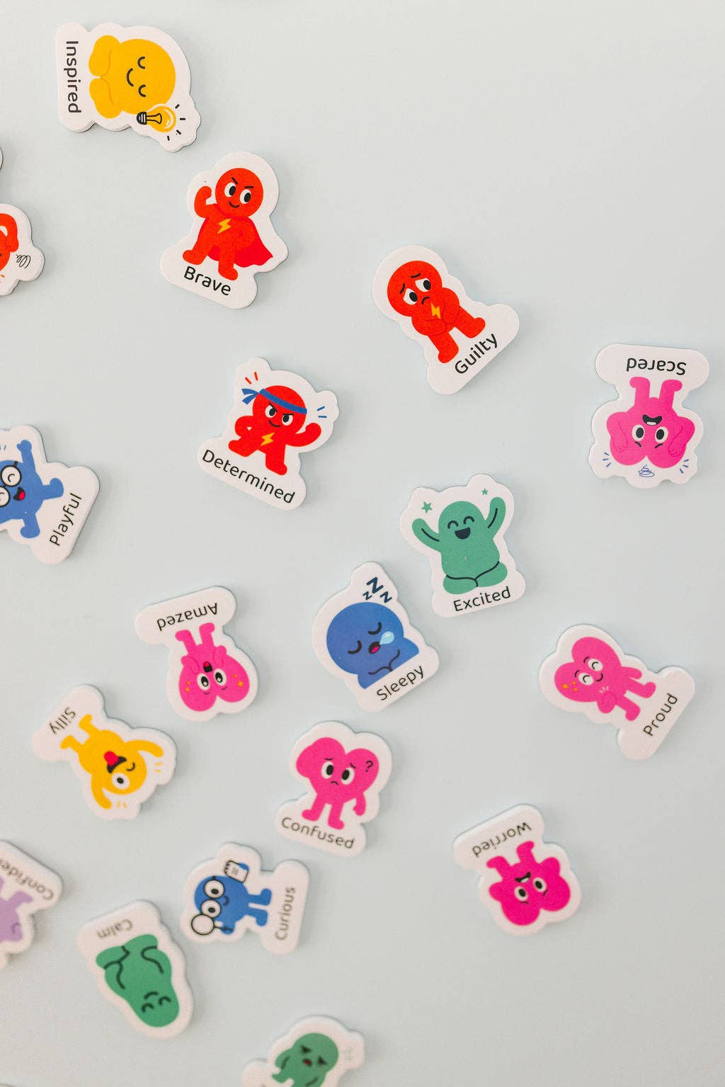 Smartypals Emotions Magnet Set for kids featuring colorful magnetic emotion faces and educational toys for emotional learning.