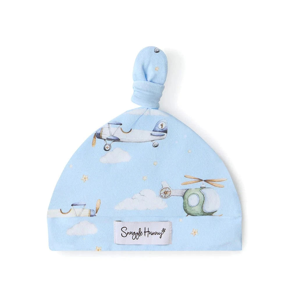 Snuggle Hunny Kids Accessories Hats Taking Flight Organic Knotted Beanie