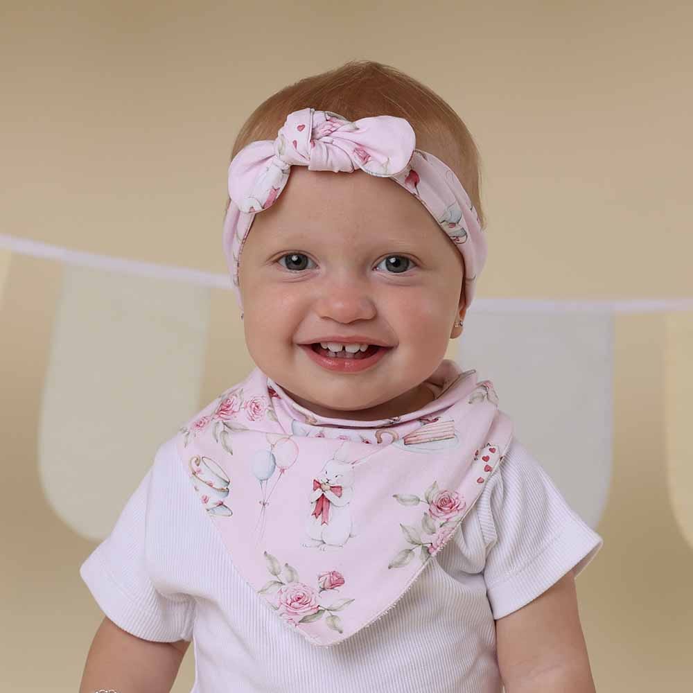 Snuggle Hunny Kids Accessory Bib Alices Tea Party Dribble Bib