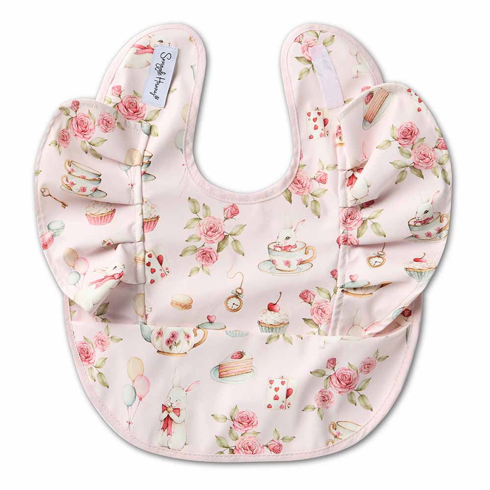 Snuggle Hunny Kids Accessory Bib Alices Tea Party Snuggle Frill Bib