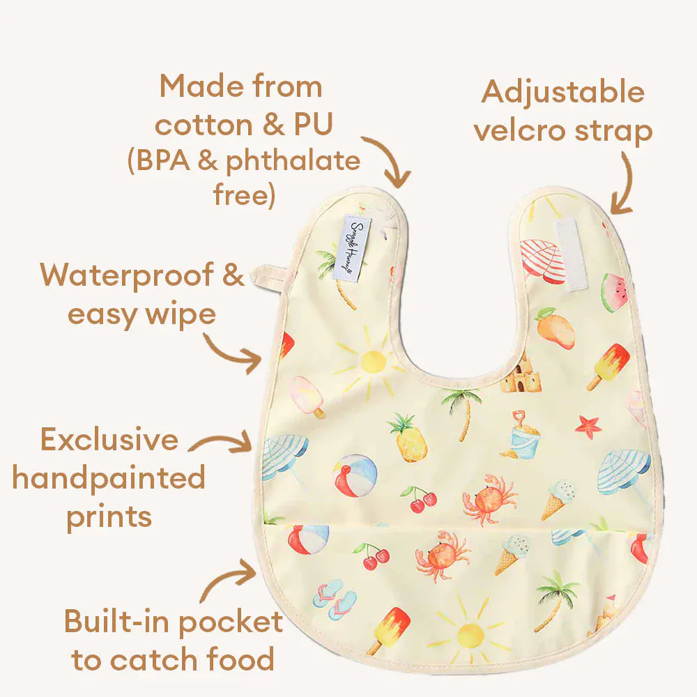 Snuggle Hunny Kids Accessory Bib Beach Fun Snuggle Bib