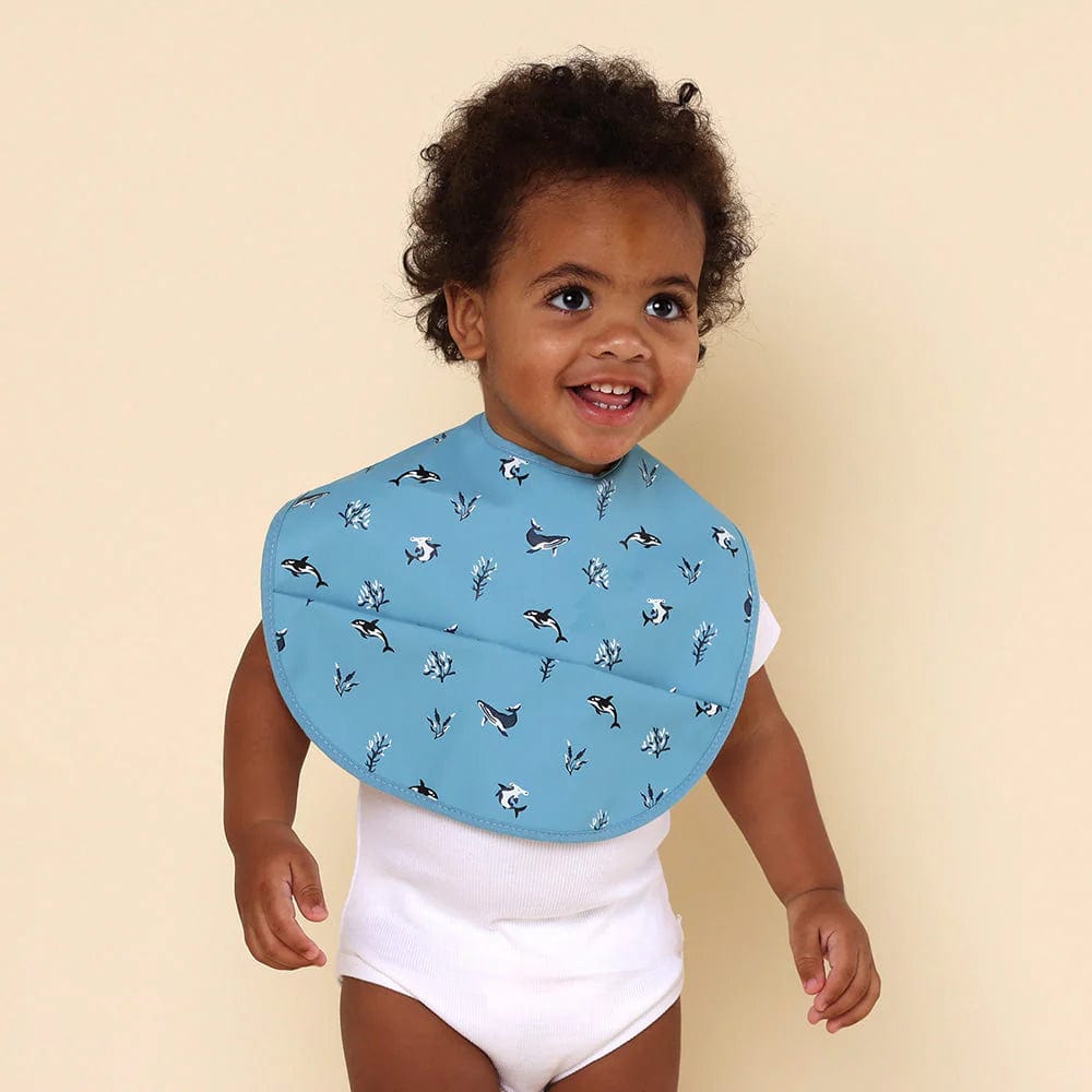 Snuggle Hunny Kids Accessory Bib Blue Ocean Snuggle Bib