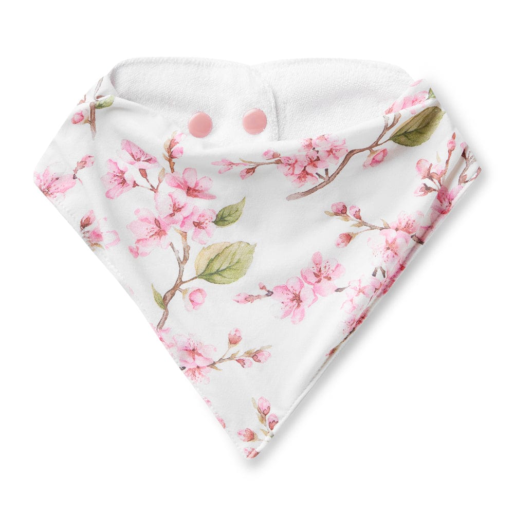 Snuggle Hunny Kids Accessory Bib Cherry Blossom Organic Dribble Bib