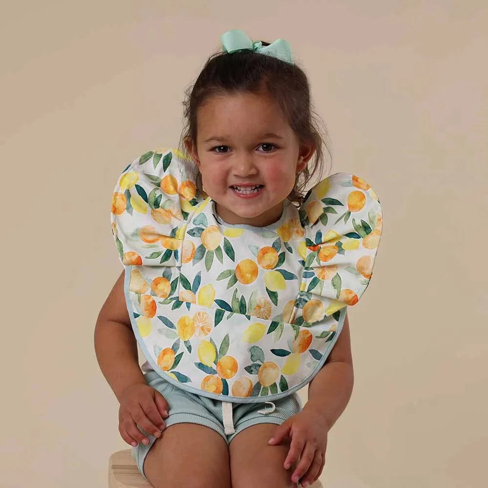 Snuggle Hunny Kids Accessory Bib Citrus Squeeze Frill Snuggle Bib