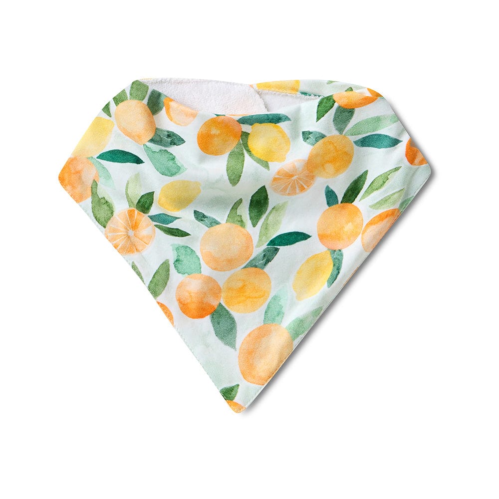 Snuggle Hunny Kids Accessory Bib Citrus Squeeze Organic Dribble Bib