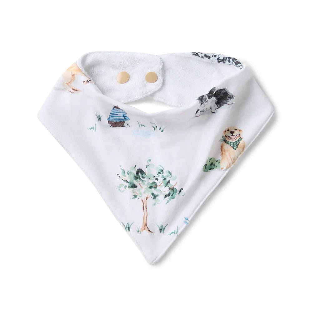 Snuggle Hunny Kids Accessory Bib Dog Park Organic Dribble Bib