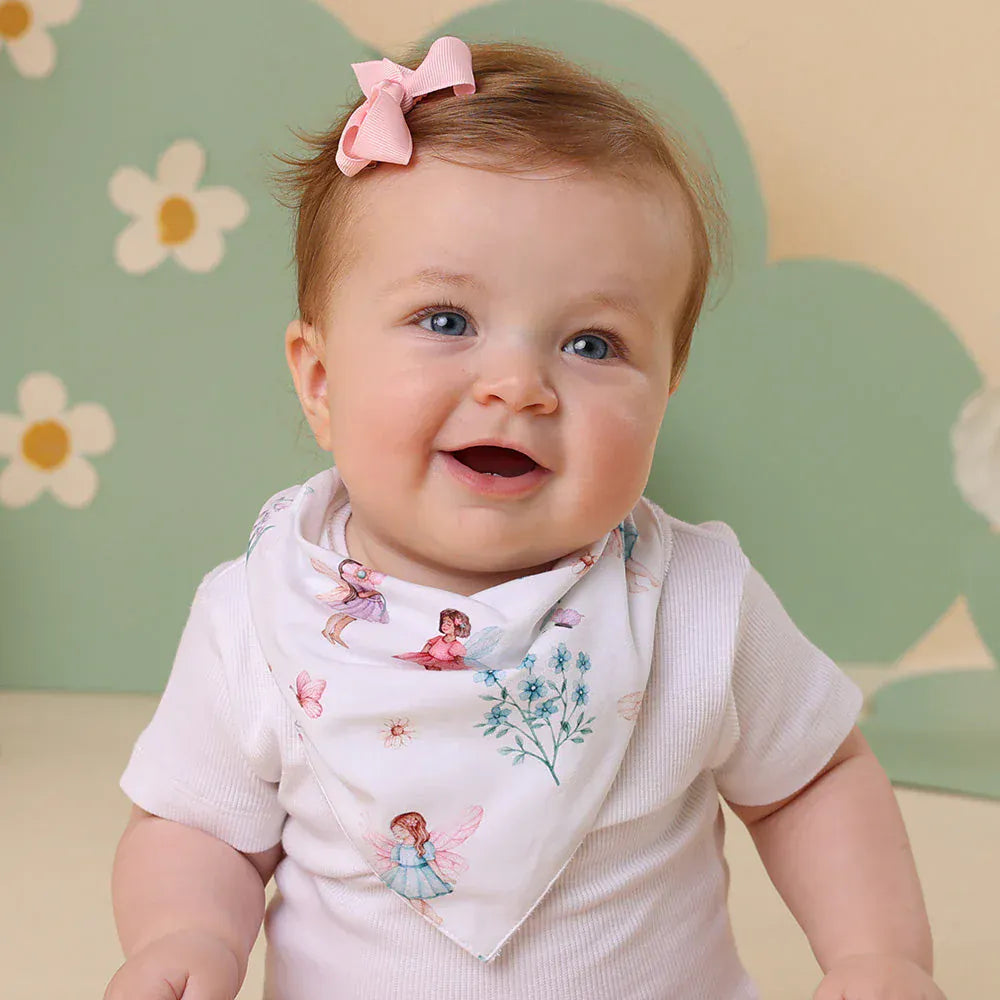 Snuggle Hunny Kids Accessory Bib Fairy Garden Organic Dribble Bib