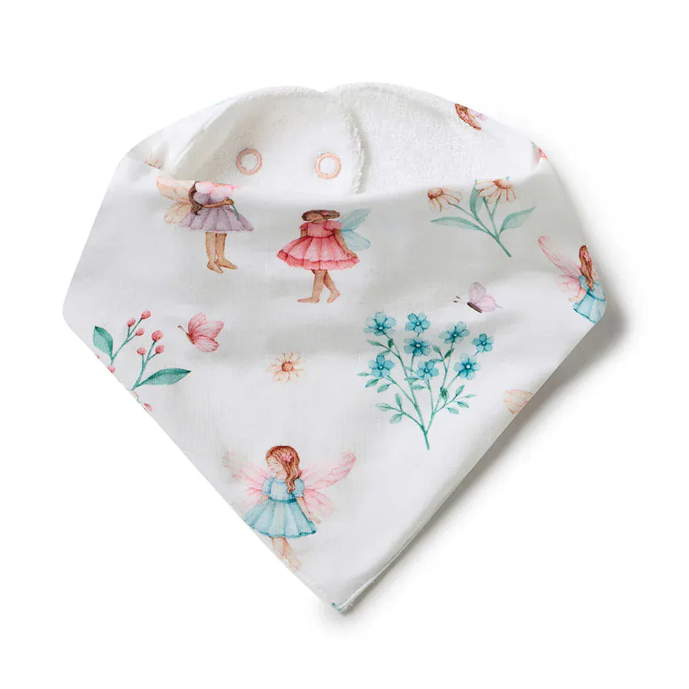 Snuggle Hunny Kids Accessory Bib Fairy Garden Organic Dribble Bib