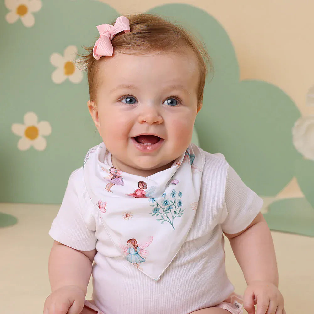 Snuggle Hunny Kids Accessory Bib Fairy Garden Organic Dribble Bib