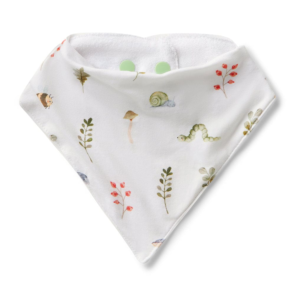 Snuggle Hunny Kids Accessory Bib Garden Friends Organic Dribble Bib