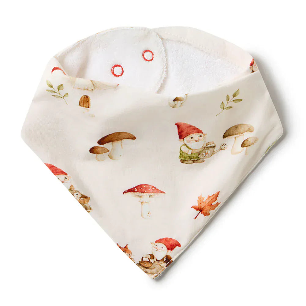Snuggle Hunny Kids Accessory Bib Gnomes Organic Dribble Bib