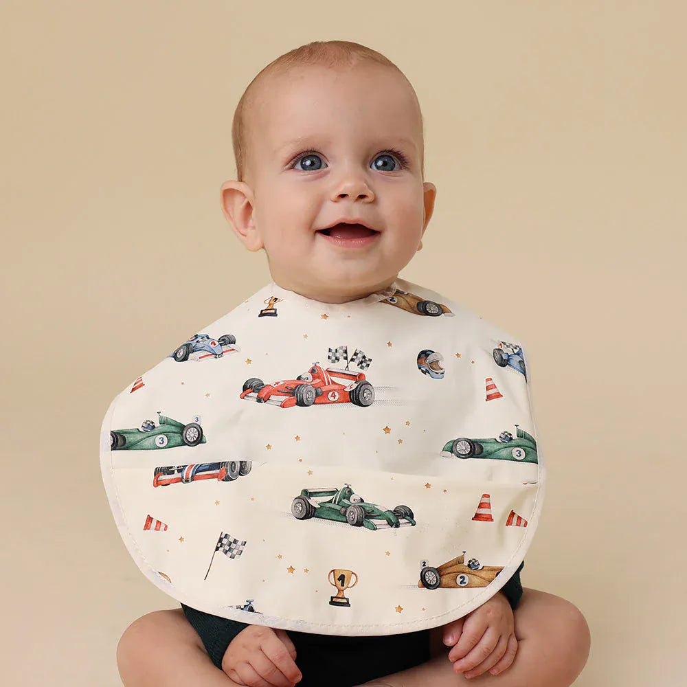 Snuggle Hunny Kids Accessory Bib Little Racers Snuggle Bib