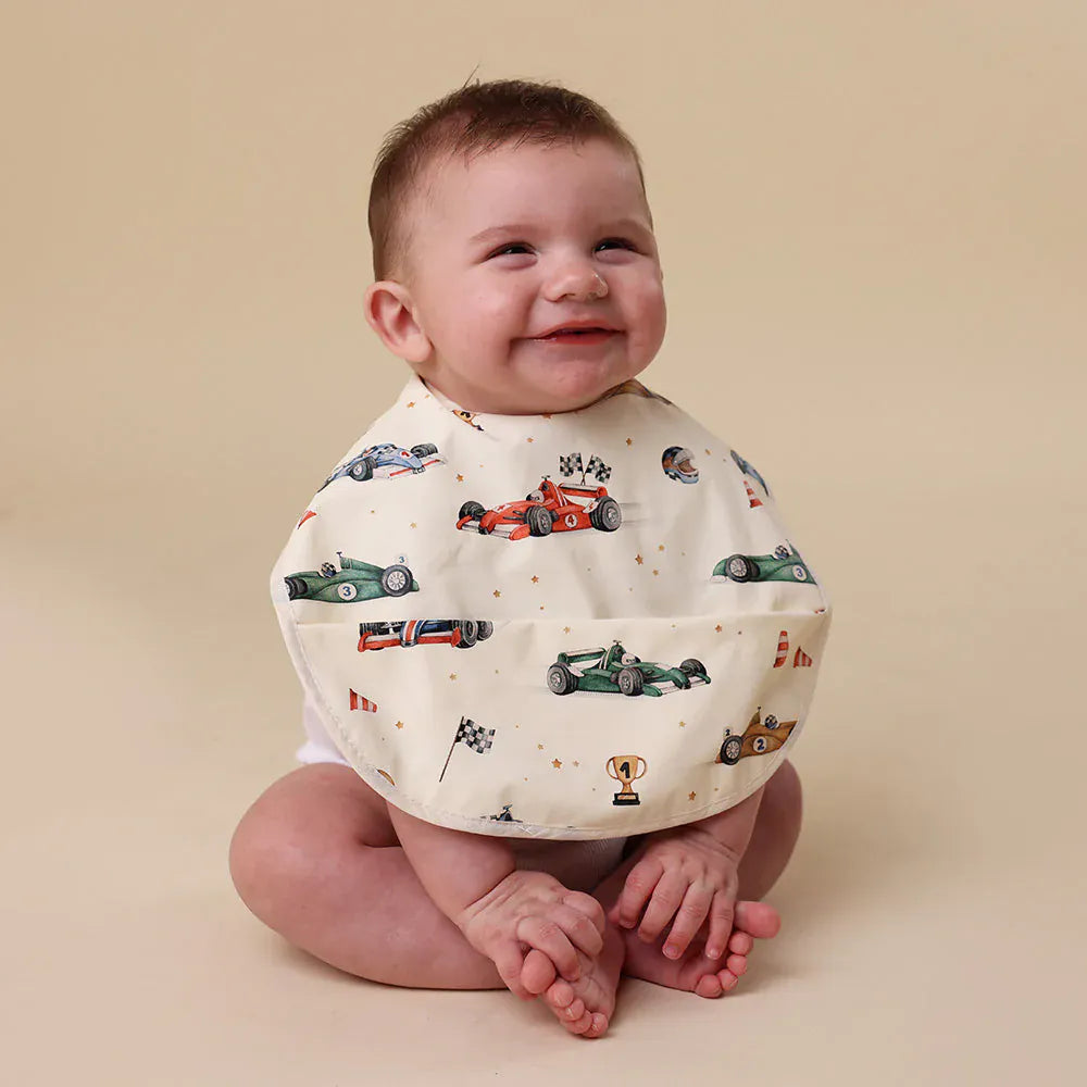 Snuggle Hunny Kids Accessory Bib Little Racers Snuggle Bib