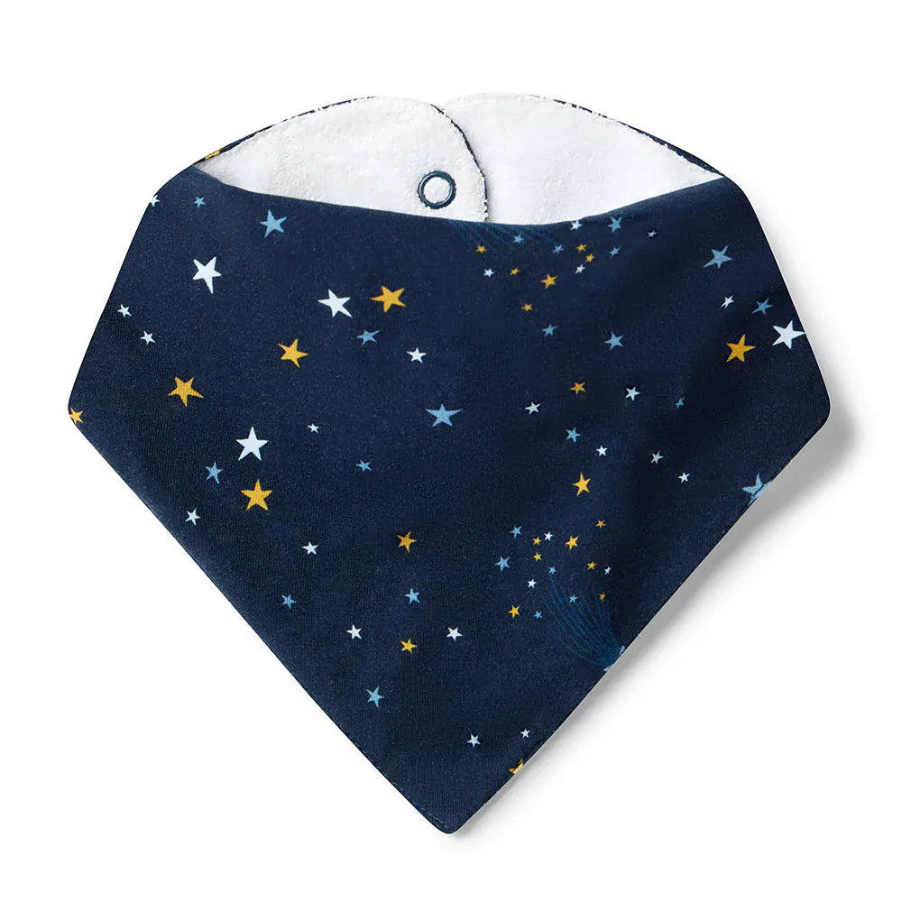 Snuggle Hunny Kids Accessory Bib Starry Night Organic Dribble Bib