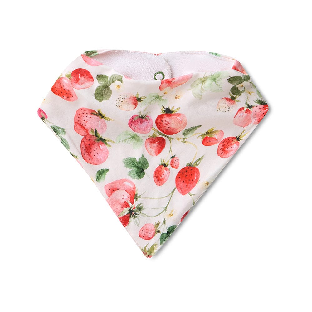 Snuggle Hunny Kids Accessory Bib Strawberry Organic Dribble Bib