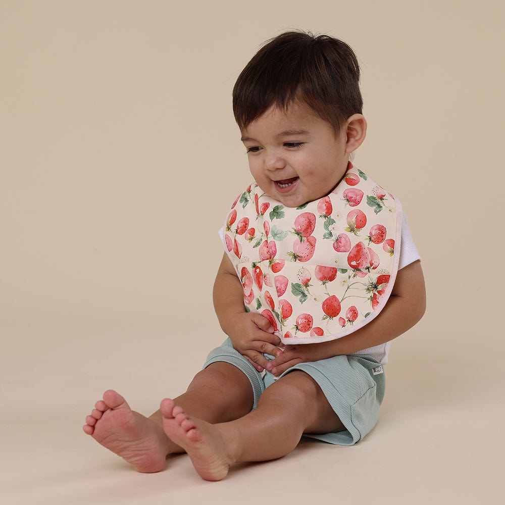 Snuggle Hunny Kids Accessory Bib Strawberry Snuggle Bib