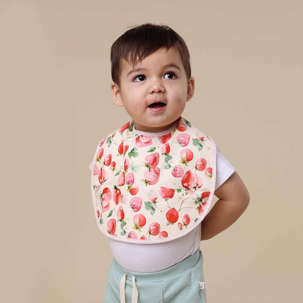 Snuggle Hunny Kids Accessory Bib Strawberry Snuggle Bib