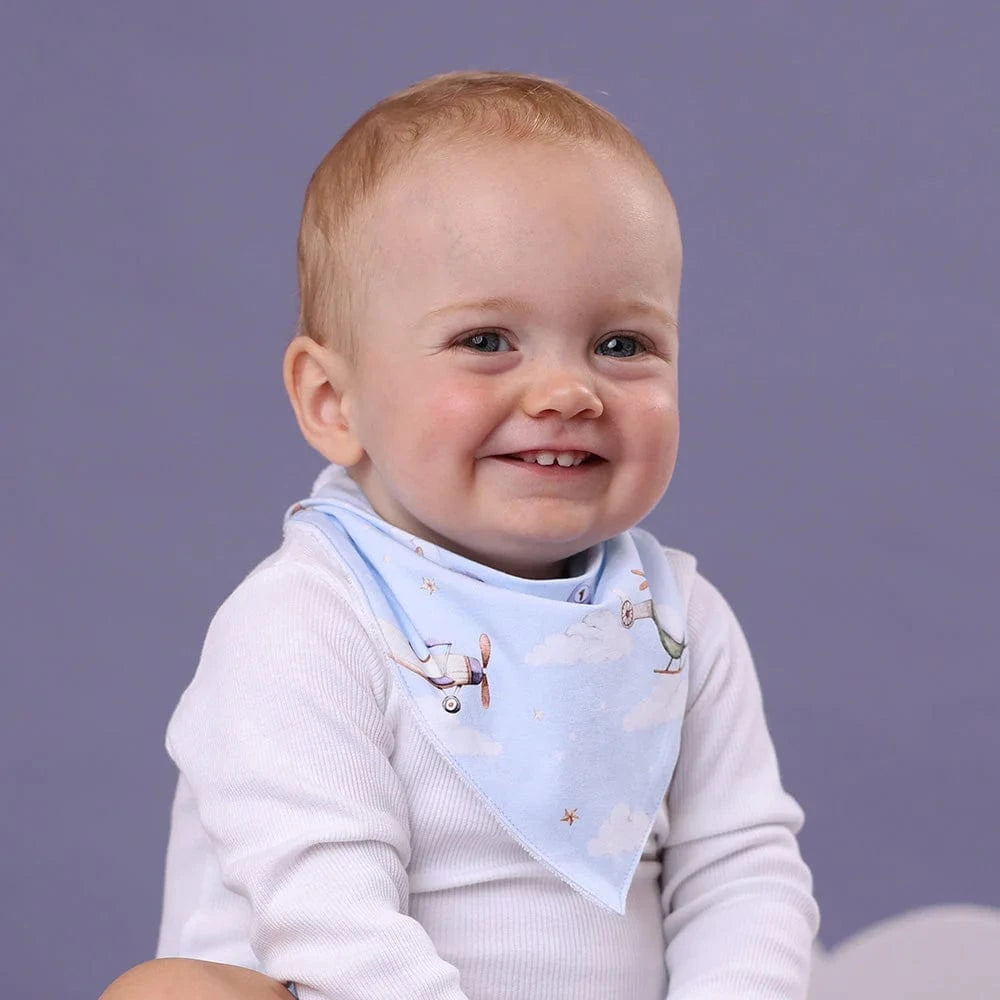 Snuggle Hunny Kids Accessory Bib Taking Flight Organic Dribble Bib