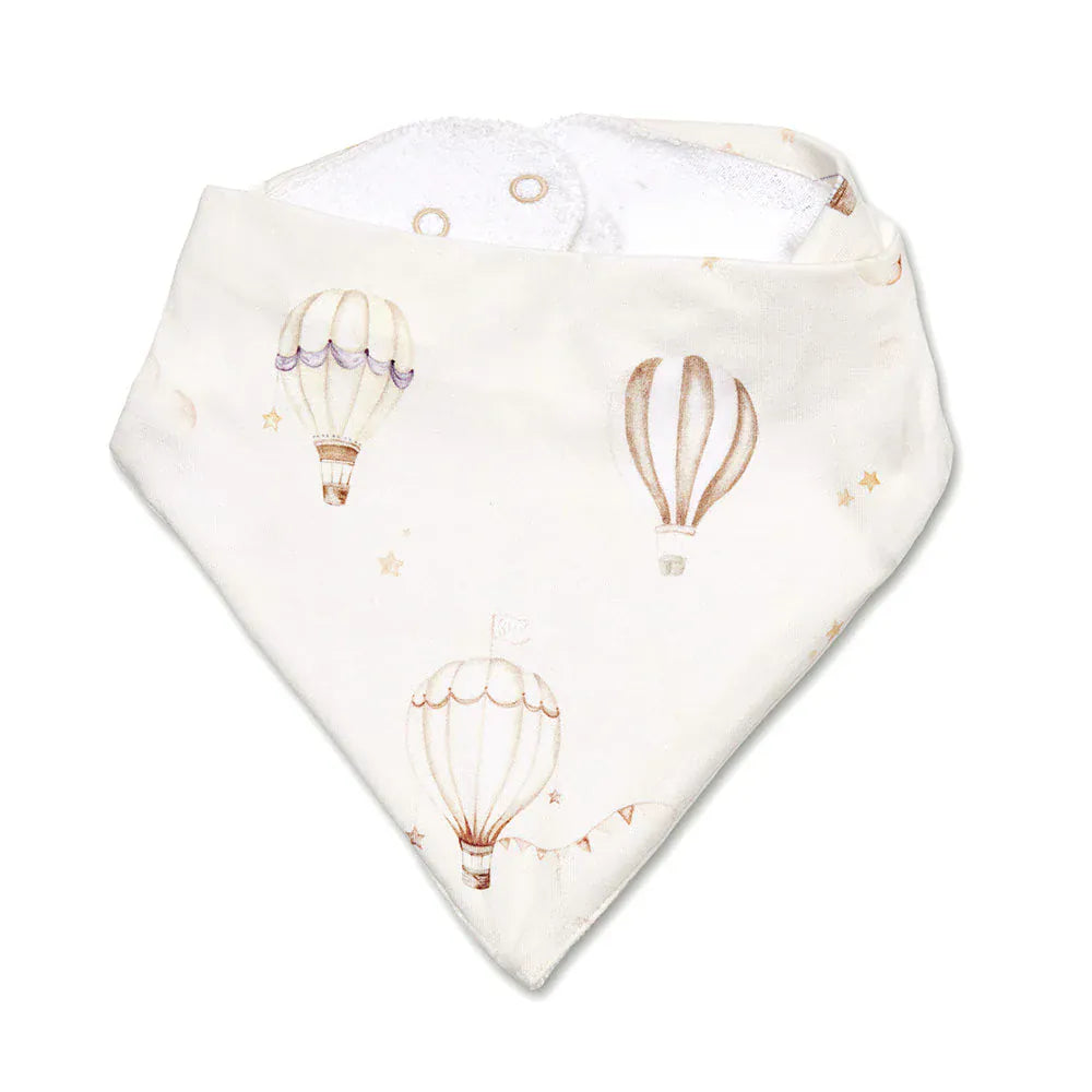 Snuggle Hunny Kids Accessory Bib Up & Away Organic Dribble Bib