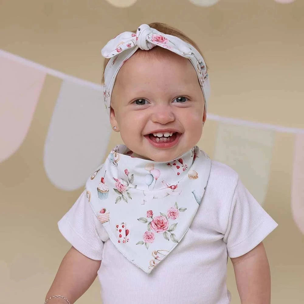 Snuggle Hunny Kids Accessory Bib White Rabbit Organic Dribble Bib