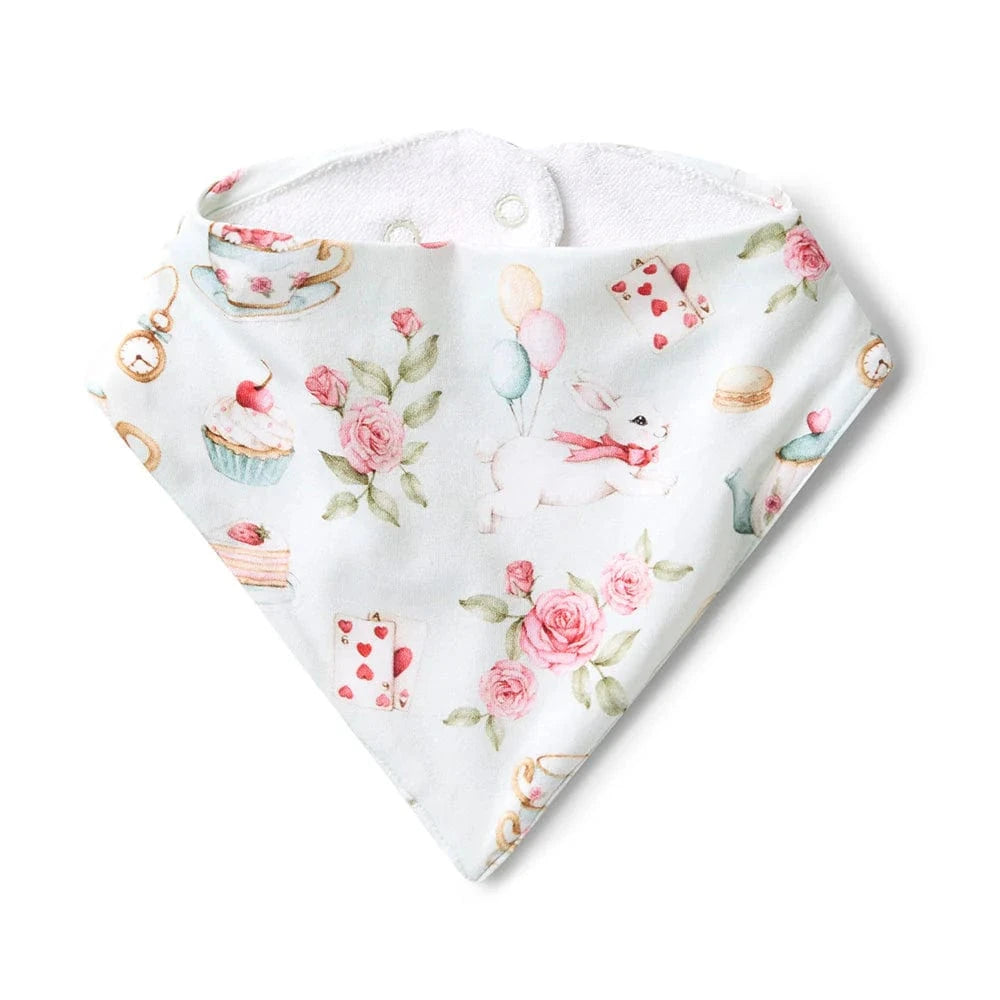 Snuggle Hunny Kids Accessory Bib White Rabbit Organic Dribble Bib
