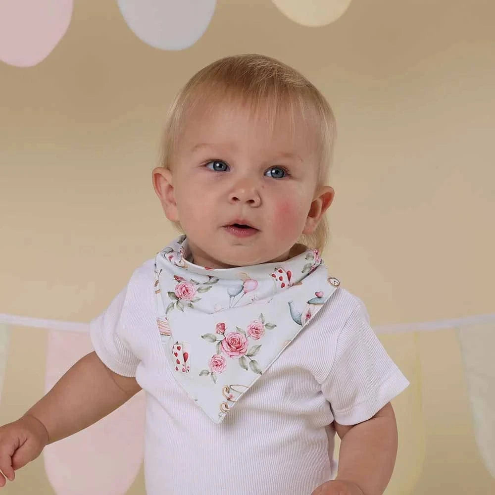 Snuggle Hunny Kids Accessory Bib White Rabbit Organic Dribble Bib