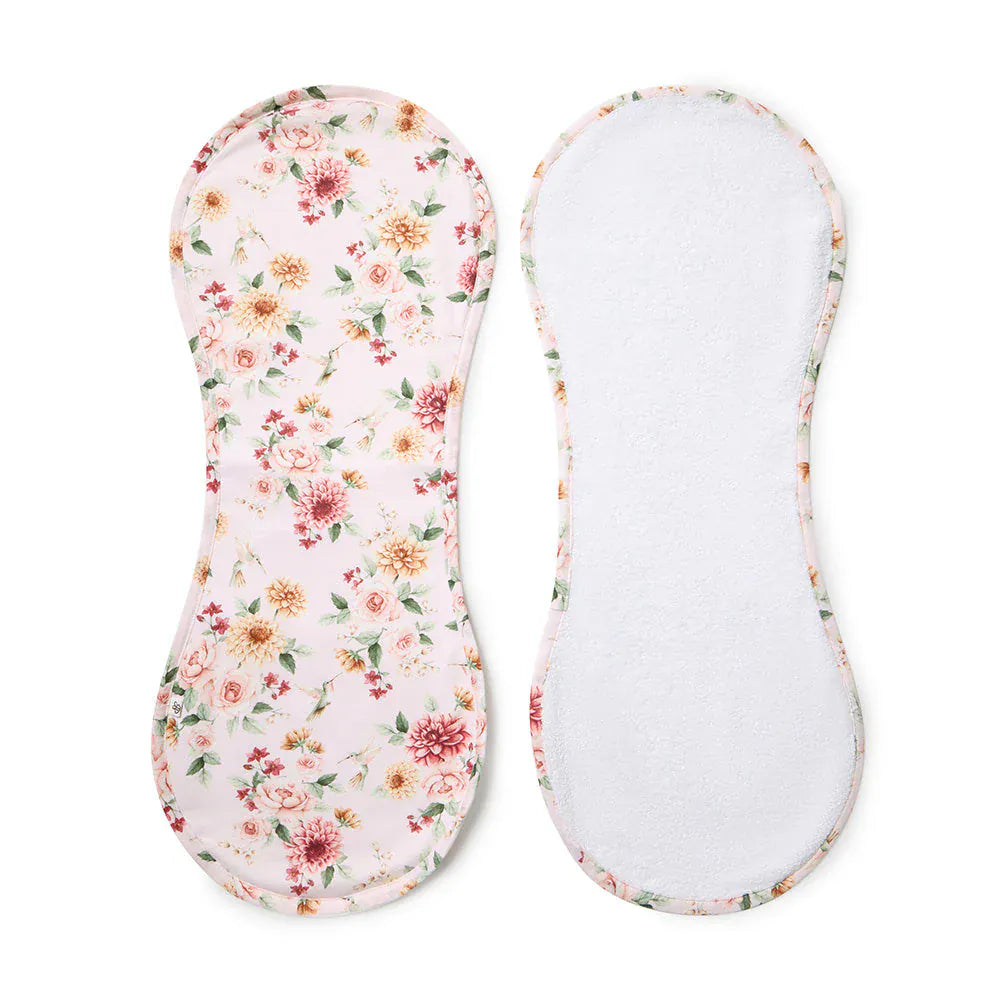 Snuggle Hunny Kids Accessory Feeding Birds & Blooms Organic Cotton Burp Cloth