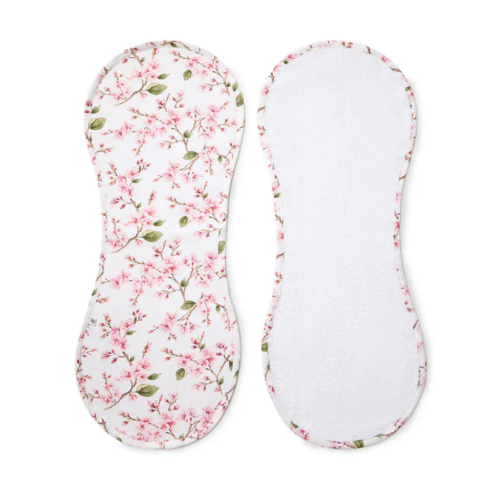 Snuggle Hunny Kids Accessory Feeding Cherry Blossom Organic Cotton Burp Cloth