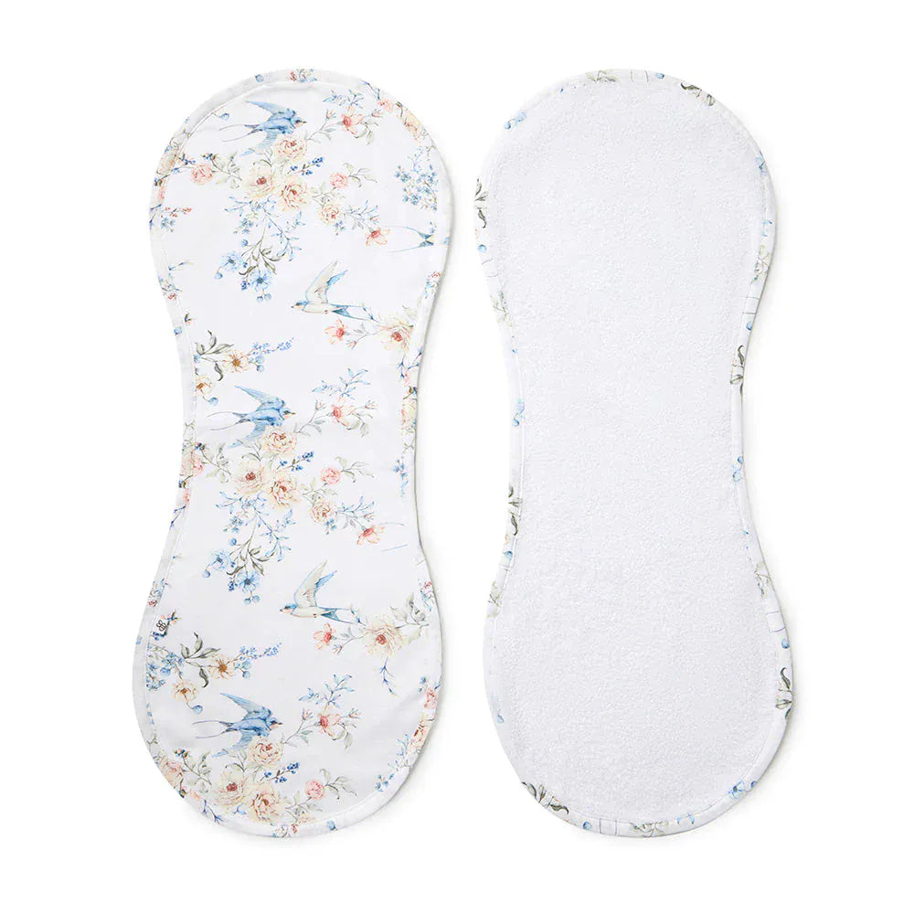 Sweet Swallows Organic Cotton Burp Cloth - Parnell Baby Boutique