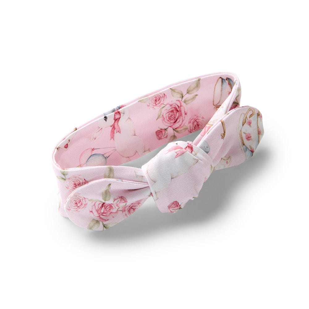 Snuggle Hunny Kids Accessory Hair Alice's Tea Party Organic Topknot