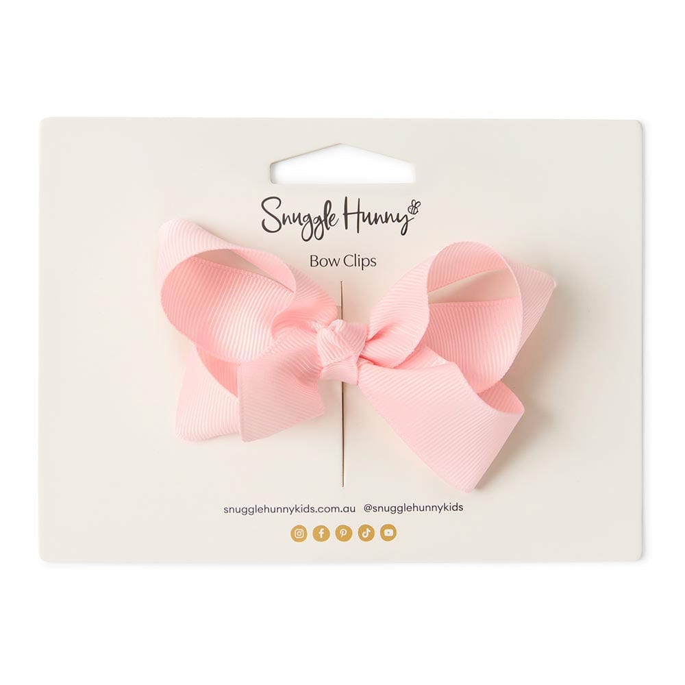 Snuggle Hunny Kids Accessory Hair Baby Pink Bow Hair Clip