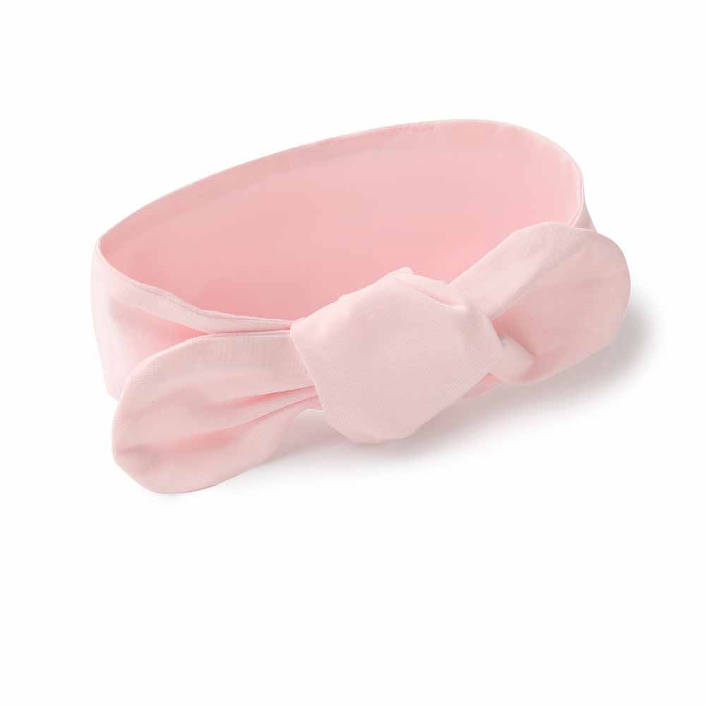 Snuggle Hunny Kids Accessory Hair Baby Pink Organic Topknot