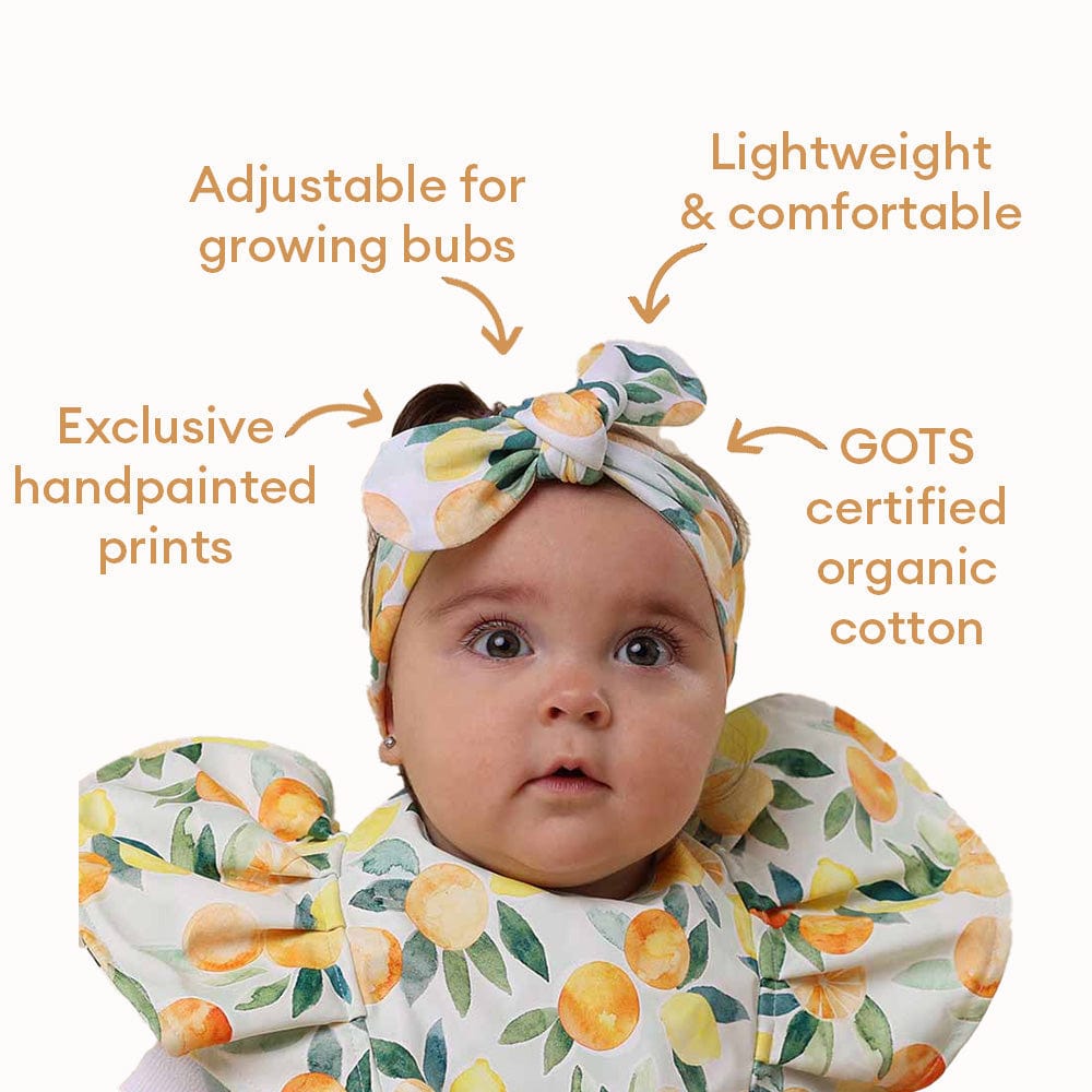 Snuggle Hunny Kids Accessory Hair Citrus Squeeze Organic Topknot