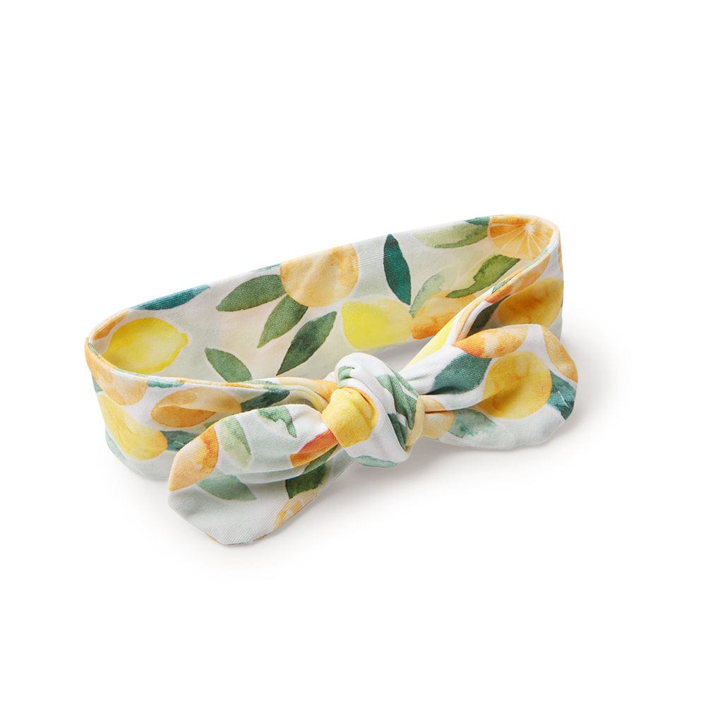 Snuggle Hunny Kids Accessory Hair Citrus Squeeze Organic Topknot