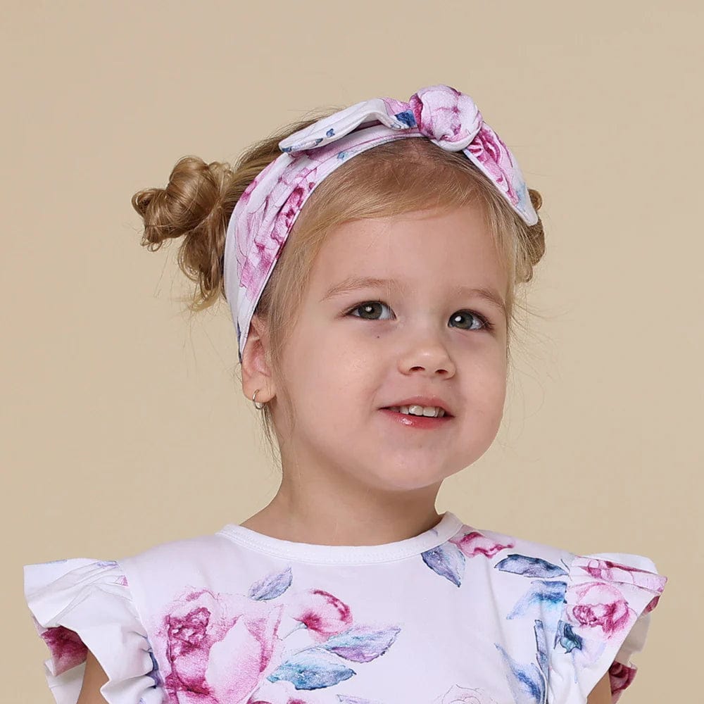 Snuggle Hunny Kids Accessory Hair Lilac Skies Organic Topknot