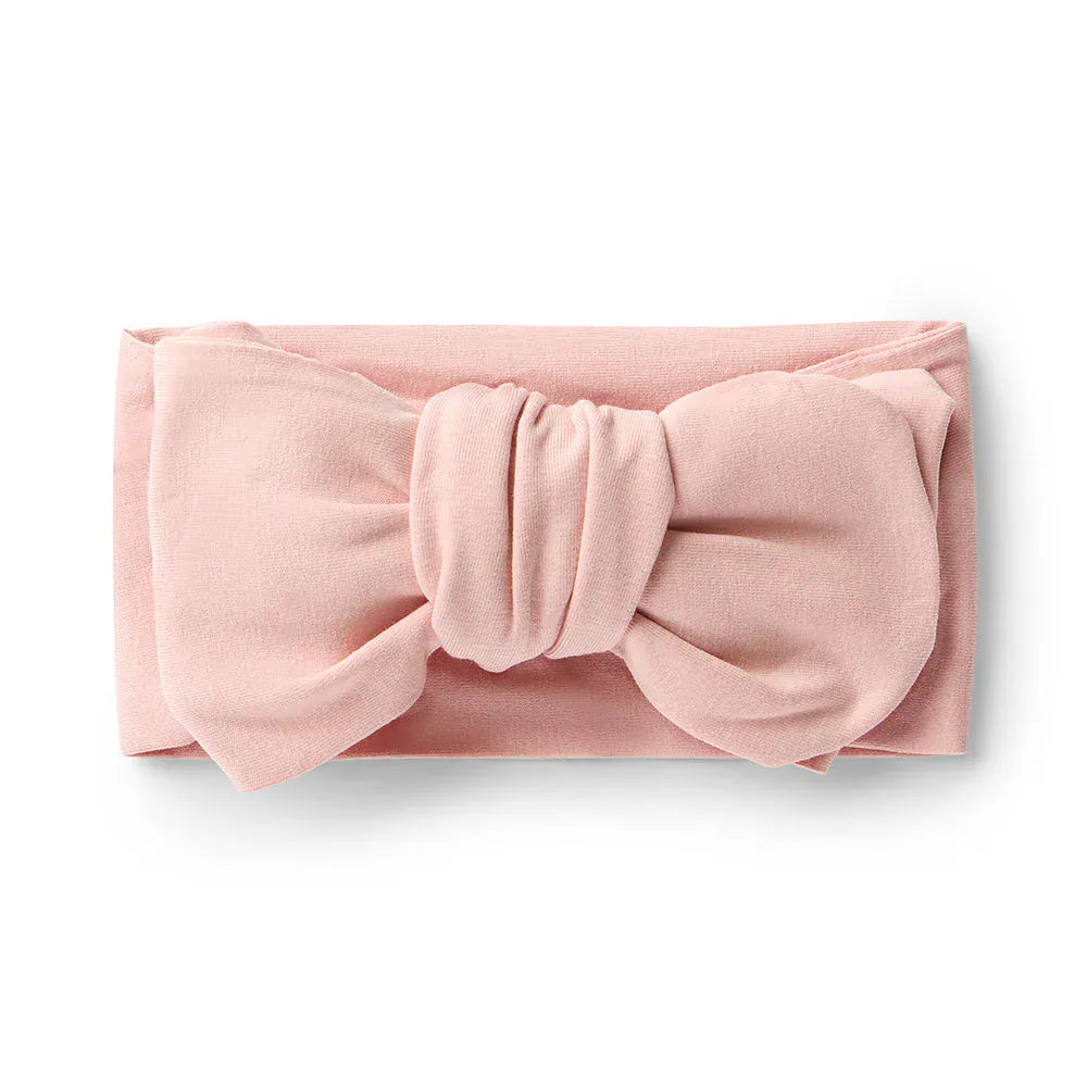 Snuggle Hunny Kids Accessory Hair Lullaby Pink Organic Oversized Bow