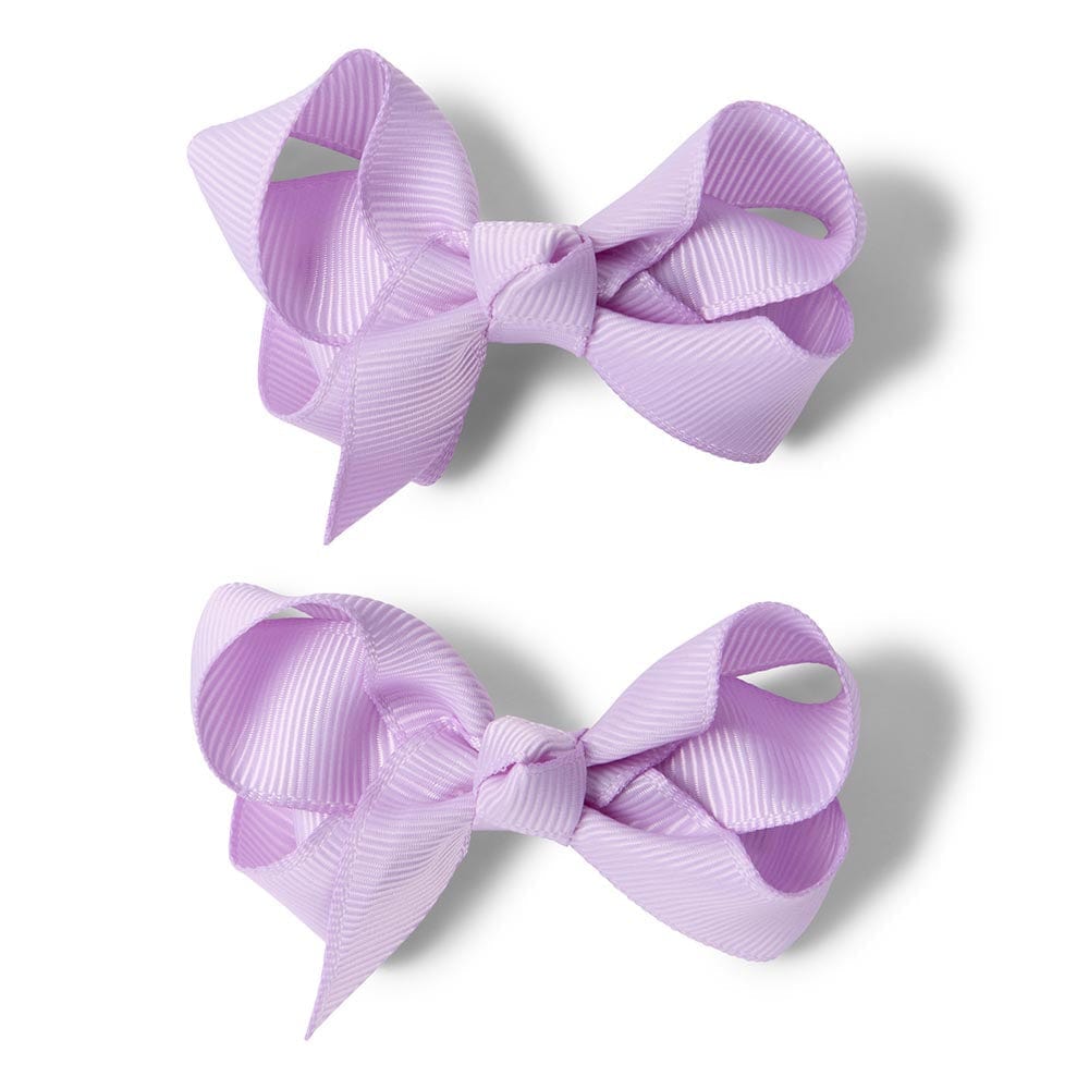 Snuggle Hunny Kids Accessory Hair Soft Violet New Snuggle Hunny Piggy Tail Bow Clips